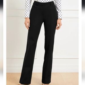 Talbots Womens Barely Boot Pant Career Stretch Pants Flare Black 16W